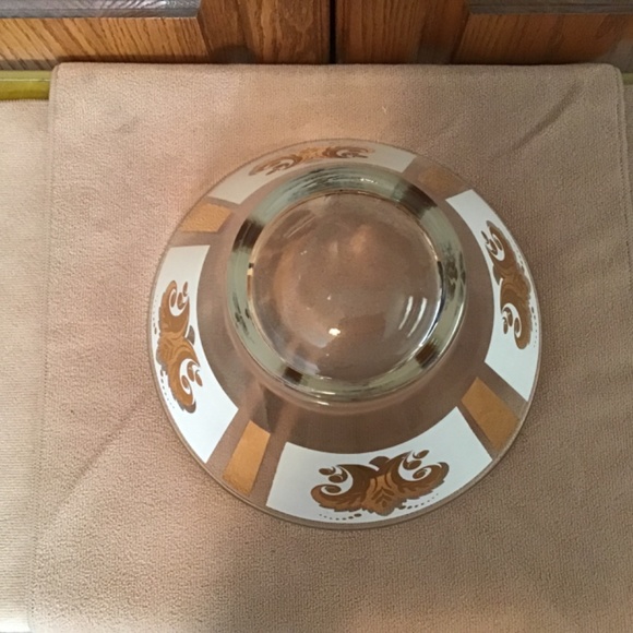 -Vintage Mid Century Fleur De Lis Motif Bowl - Picture 4 of 8